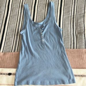 Aerie Button Up Tank Top
